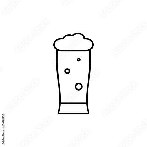 beer icon element of bar icon for mobile concept and web apps. Thin line beer icon can be used for web and mobile. Premium icon on white background