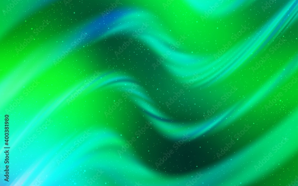 Light Green vector background with galaxy stars. Space stars on blurred abstract background with gradient. Pattern for futuristic ad, booklets. Light Green vector background with galaxy stars. Space stars on blurred abstract background with gradient. Pattern for futuristic ad, booklets.