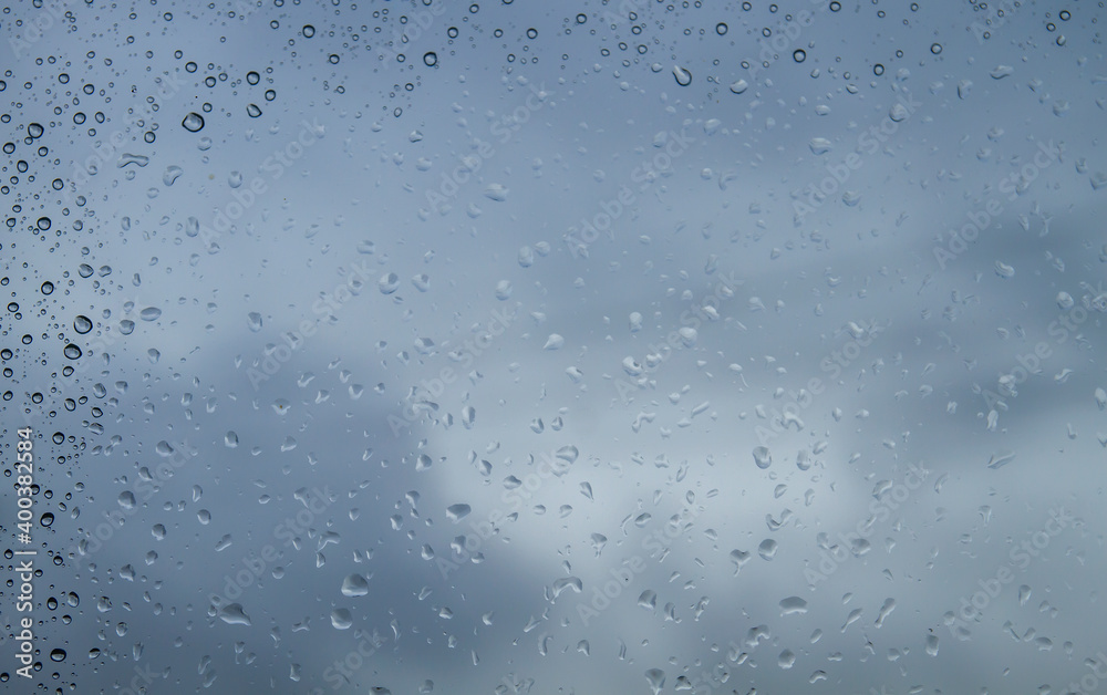 Rain droplets on a window Rain droplets on a window