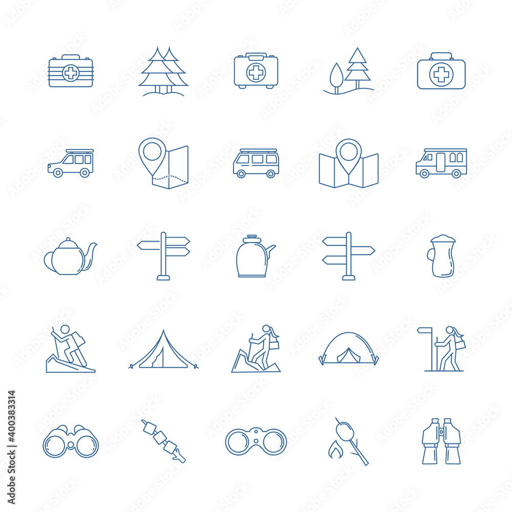 Set of Outdoor logo design vector template, Travel logo design concept, Icon symbol Set of Outdoor logo design vector template, Travel logo design concept, Icon symbol