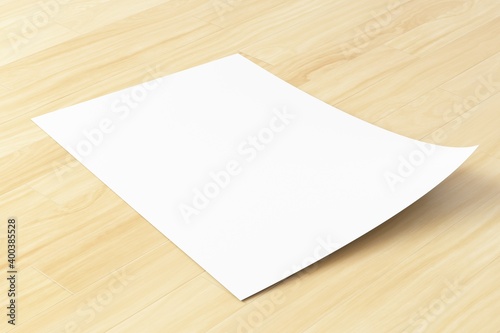 blank note paper on wooden background