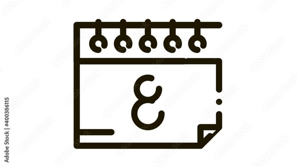 Woman Day Date Icon Animation. black Woman Day Date animated icon on white background Woman Day Date Icon Animation. black Woman Day Date animated icon on white background