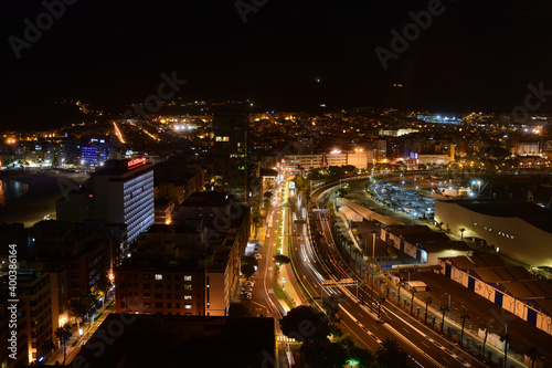 Nachtaufnahme Las Palmas © kanarenfotos