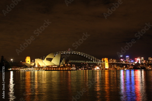 Sydney Opera House and Harbour Bridge at Night