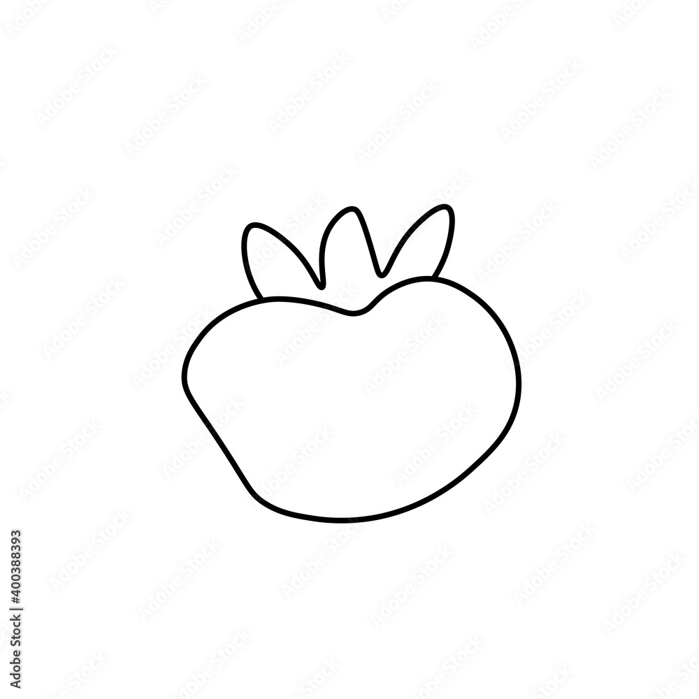 Vector persimmon in doodle style. Asian food black line hand drawn.One illustration of fruit. Design for social media, menus, packaging, cards, printing, advertising. Vector persimmon in doodle style. Asian food black line hand drawn.One illustration of fruit. Design for social media, menus, packaging, cards, printing, advertising.
