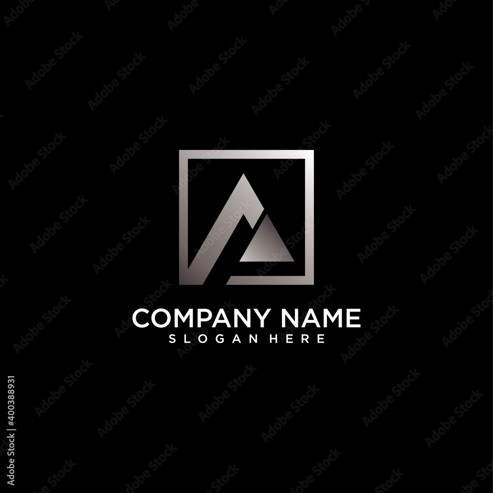 letter A logo with an attractive shape with a modern premium vector concept part 2 letter A logo with an attractive shape with a modern premium vector concept part 2