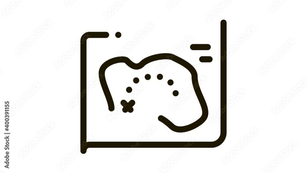 Map Treasure Icon Animation. black Map Treasure animated icon on white background Map Treasure Icon Animation. black Map Treasure animated icon on white background