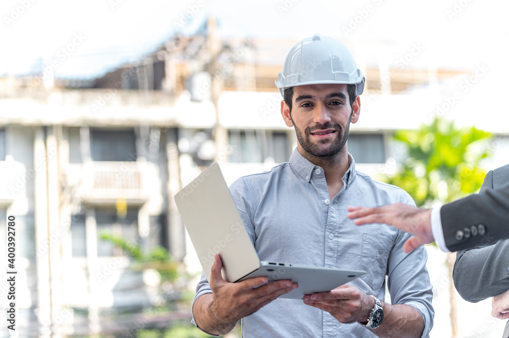 engineering is present quality power solar cell project with laptop computor on site new project power solution business engineering is present quality power solar cell project with laptop computor on site new project power solution business