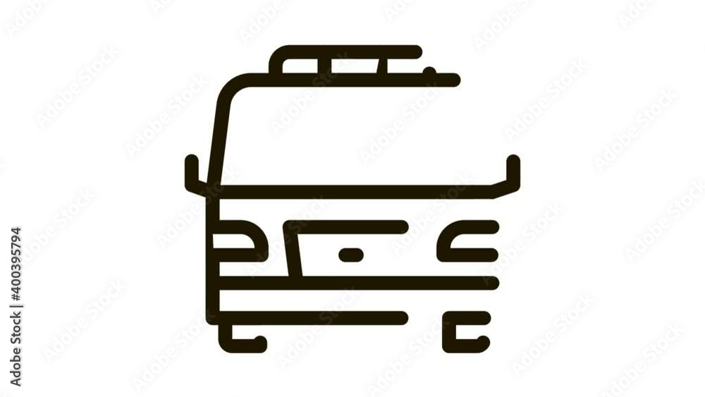 Tow Car Truck Icon Animation. black Tow Car Truck animated icon on white background Tow Car Truck Icon Animation. black Tow Car Truck animated icon on white background