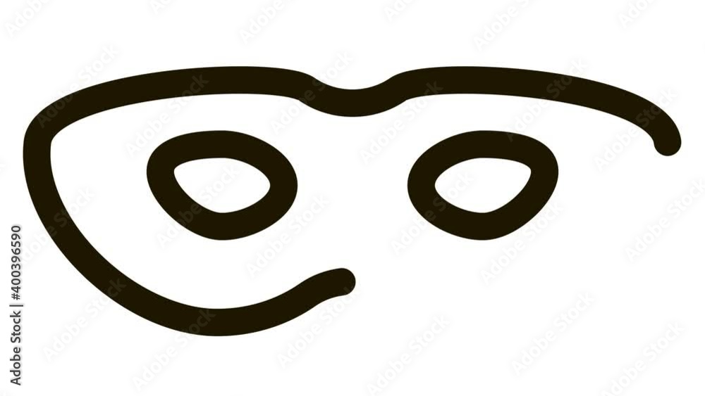 Sex Face Mask Icon Animation. black Sex Face Mask animated icon on white background Sex Face Mask Icon Animation. black Sex Face Mask animated icon on white background