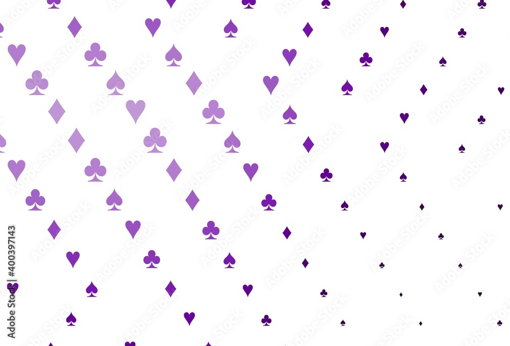 Light Purple vector layout with elements of cards. Light Purple vector layout with elements of cards.