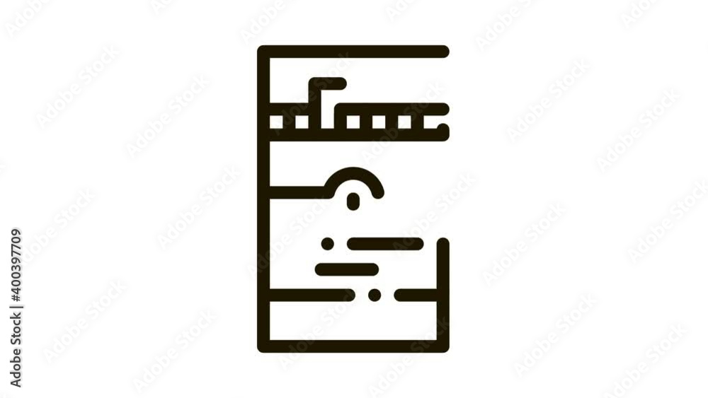 Cigarettes Icon Animation. black Cigarettes animated icon on white background Cigarettes Icon Animation. black Cigarettes animated icon on white background