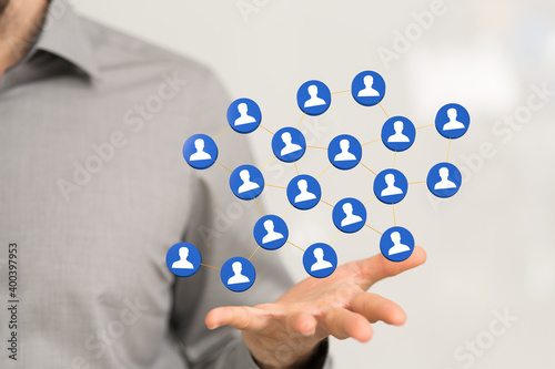 Wallpaper Mural business conference team work connection digital concept Torontodigital.ca