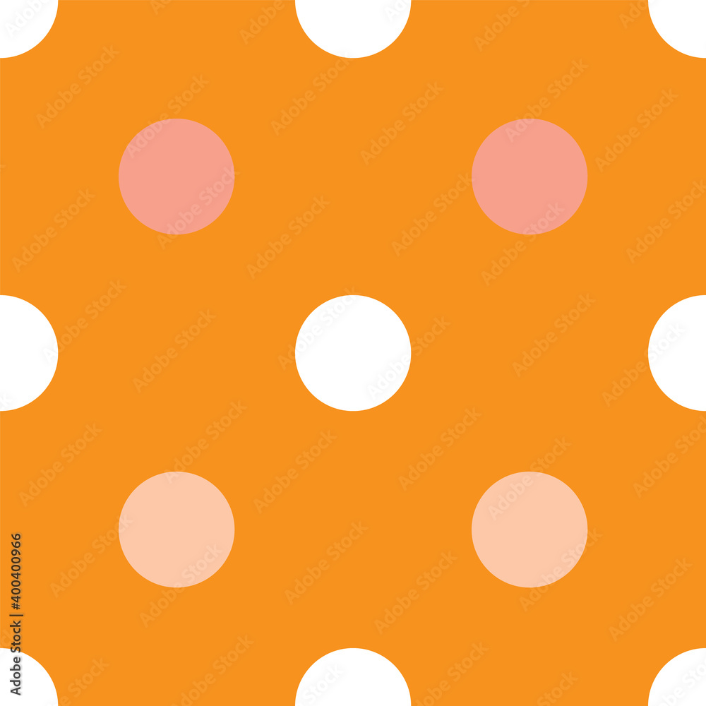 Jumbo dots seamless repeat pattern in earth tones, vector illustration. Jumbo dots seamless repeat pattern in earth tones, vector illustration.