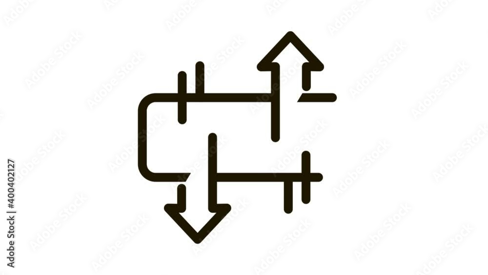 Mattress Ventilation Icon Animation. black Mattress Ventilation animated icon on white background Mattress Ventilation Icon Animation. black Mattress Ventilation animated icon on white background