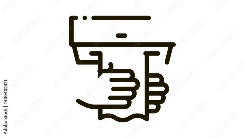 Hands Wipe Paper Napkin Icon Animation. black Hands Wipe Paper Napkin animated icon on white background Hands Wipe Paper Napkin Icon Animation. black Hands Wipe Paper Napkin animated icon on white background