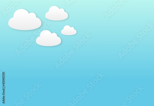 Cloud illustration 3D sky blue