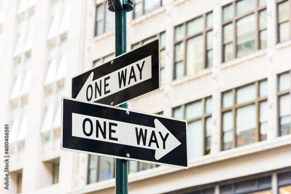 Street sign in Manhattan, New York City. Street sign in Manhattan, New York City.