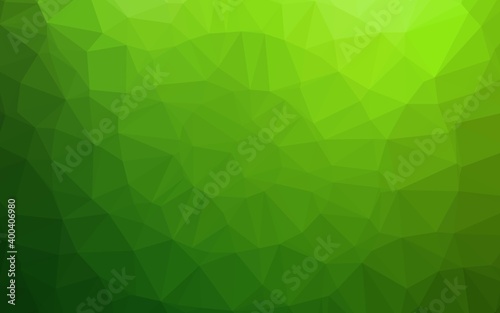 Light Green vector abstract mosaic pattern.