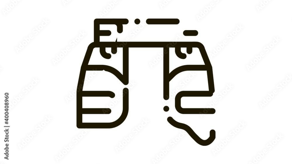 Safety Vest Icon Animation. black Safety Vest animated icon on white background Safety Vest Icon Animation. black Safety Vest animated icon on white background