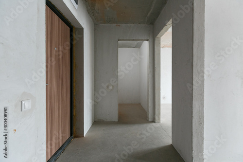new apartment in a new building without finishing