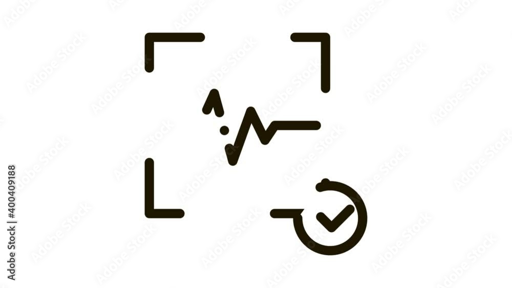 Confirmation of Action Voice Control animated black icon on white background Confirmation of Action Voice Control animated black icon on white background