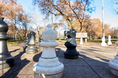 chess game in the park