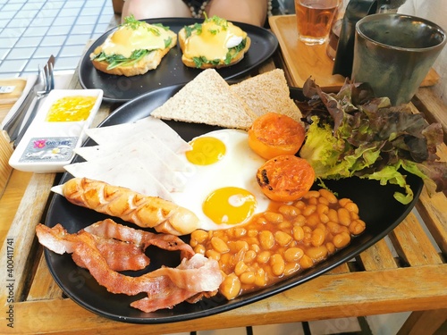 English breakfast in asia