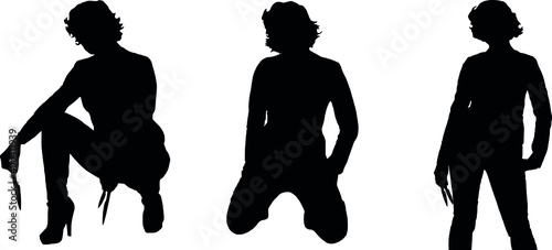 sprite woman silhouettes