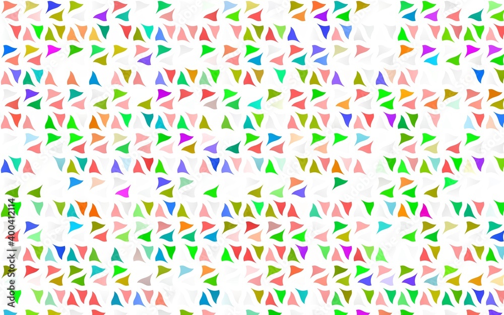 Light Multicolor, Rainbow vector pattern in polygonal style.