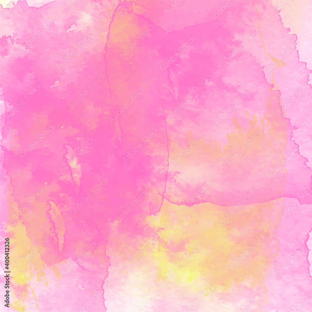 Abstract vector hand-drawn watercolor background. Colourful template. There is blank place for your text.
