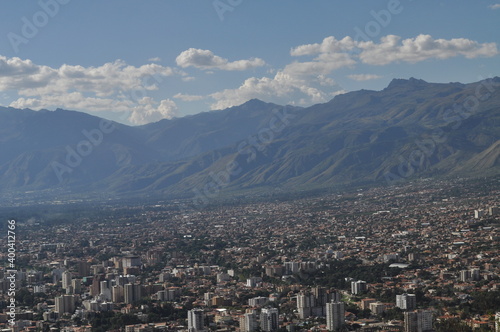 Views of the city of Cochabamba in Bolivia