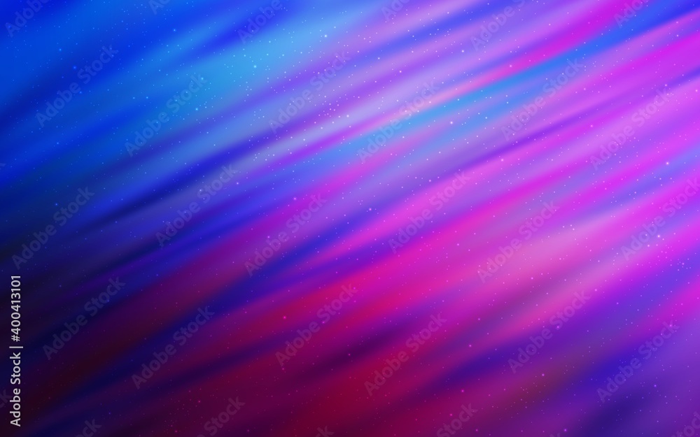 Fototapeta premium Dark Pink, Blue vector background with astronomical stars. Modern abstract illustration with Big Dipper stars. Pattern for futuristic ad, booklets.
