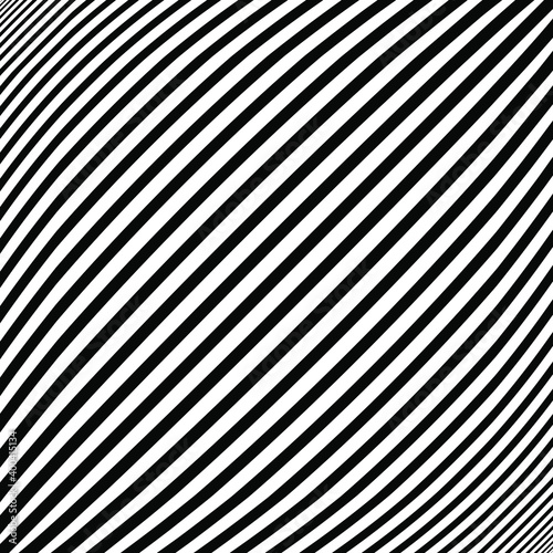 Abstract diagonal pattern with white stripes. Optical art. Digital image with psychedelic stripes. Vector illustration. Ideal for prints, abstract background, posters, tattoo and web design