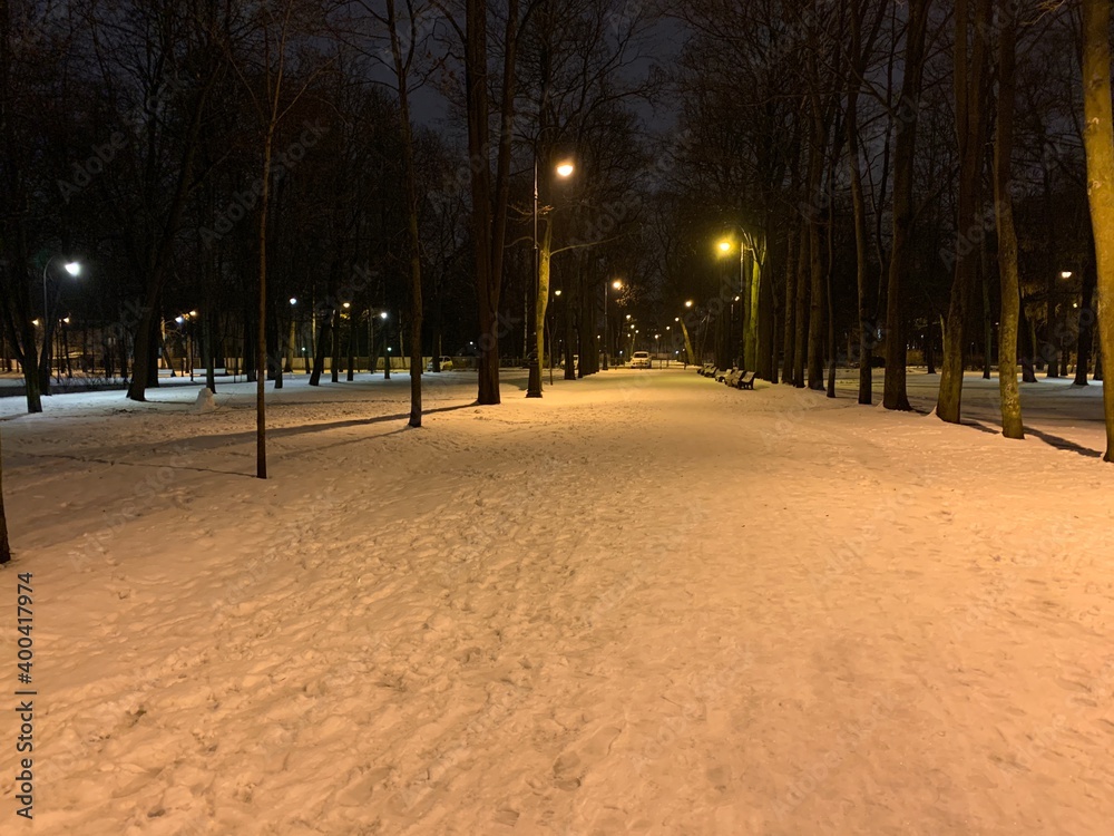 street in winter