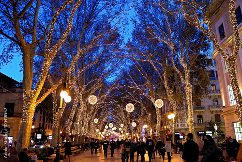 Paseo del Borne de Palma en navidad