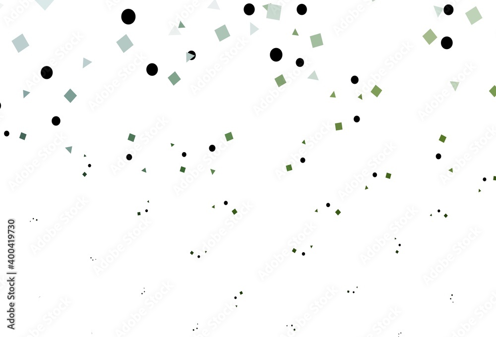 Light Green vector texture in poly style with circles, cubes. Light Green vector texture in poly style with circles, cubes.