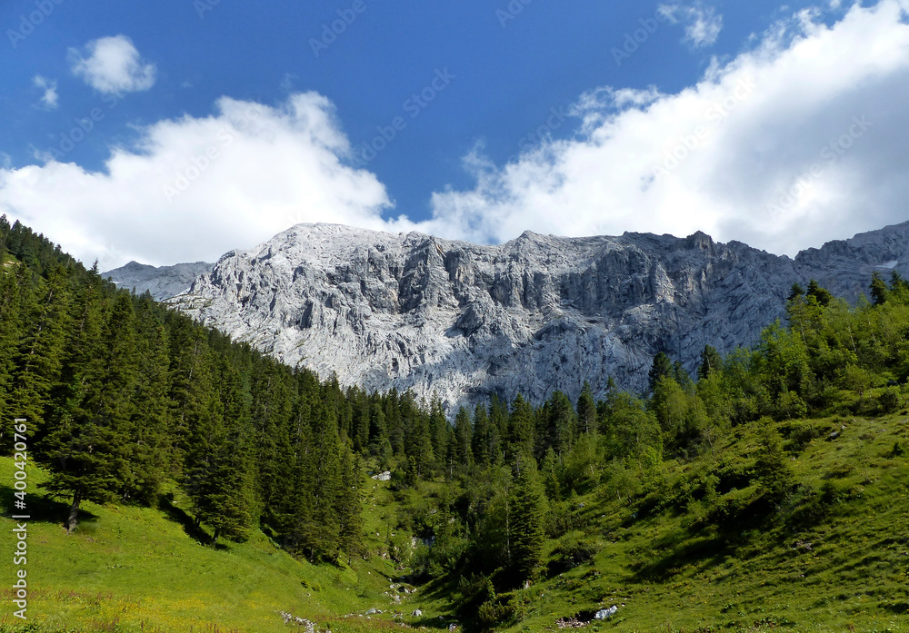 Hiking tour to Leutascher Gleisterklamm, Bavaria, Germany