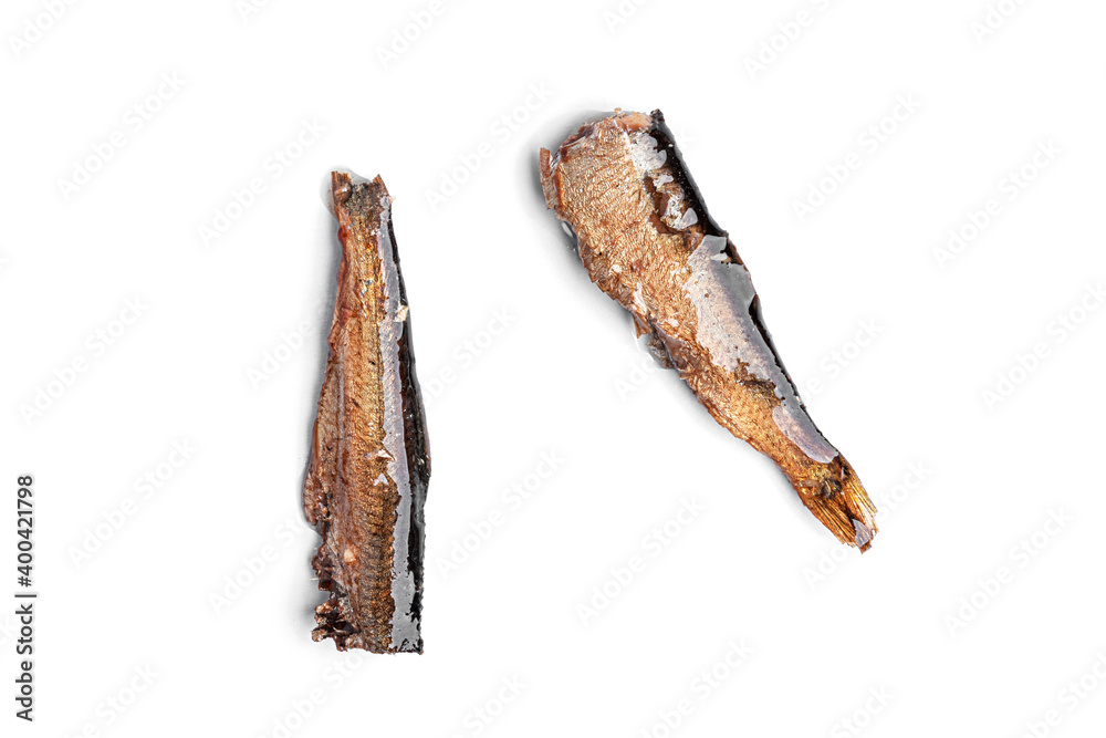 Sprats isolated on white background. High quality photo