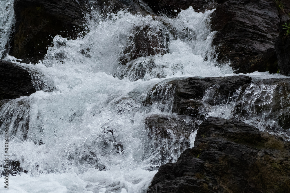 Water Rushes Over Rocks Water Rushes Over Rocks