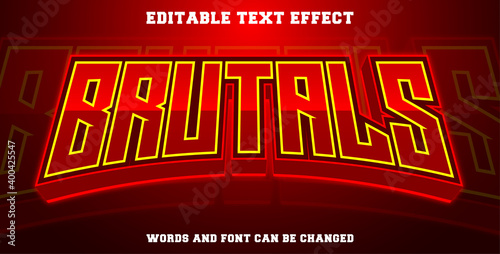 esport text effect brutals