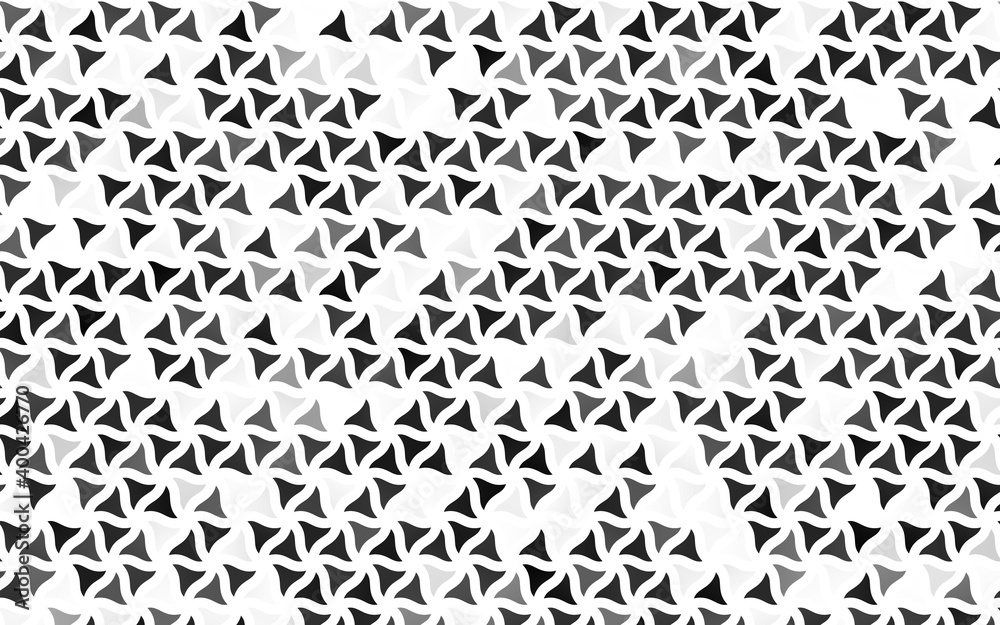 Light Silver, Gray vector seamless pattern in polygonal style.