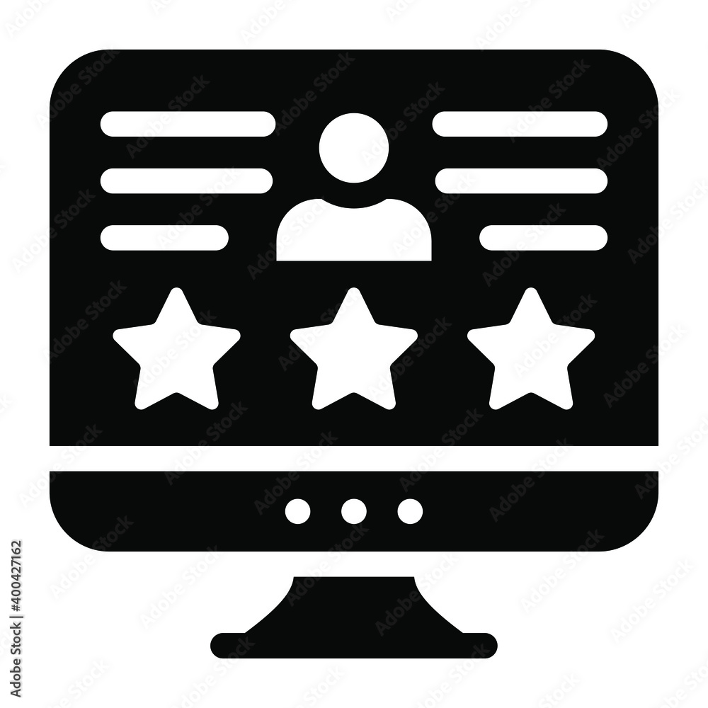 User feedback solid icon, editable design
User feedback solid icon, editable design