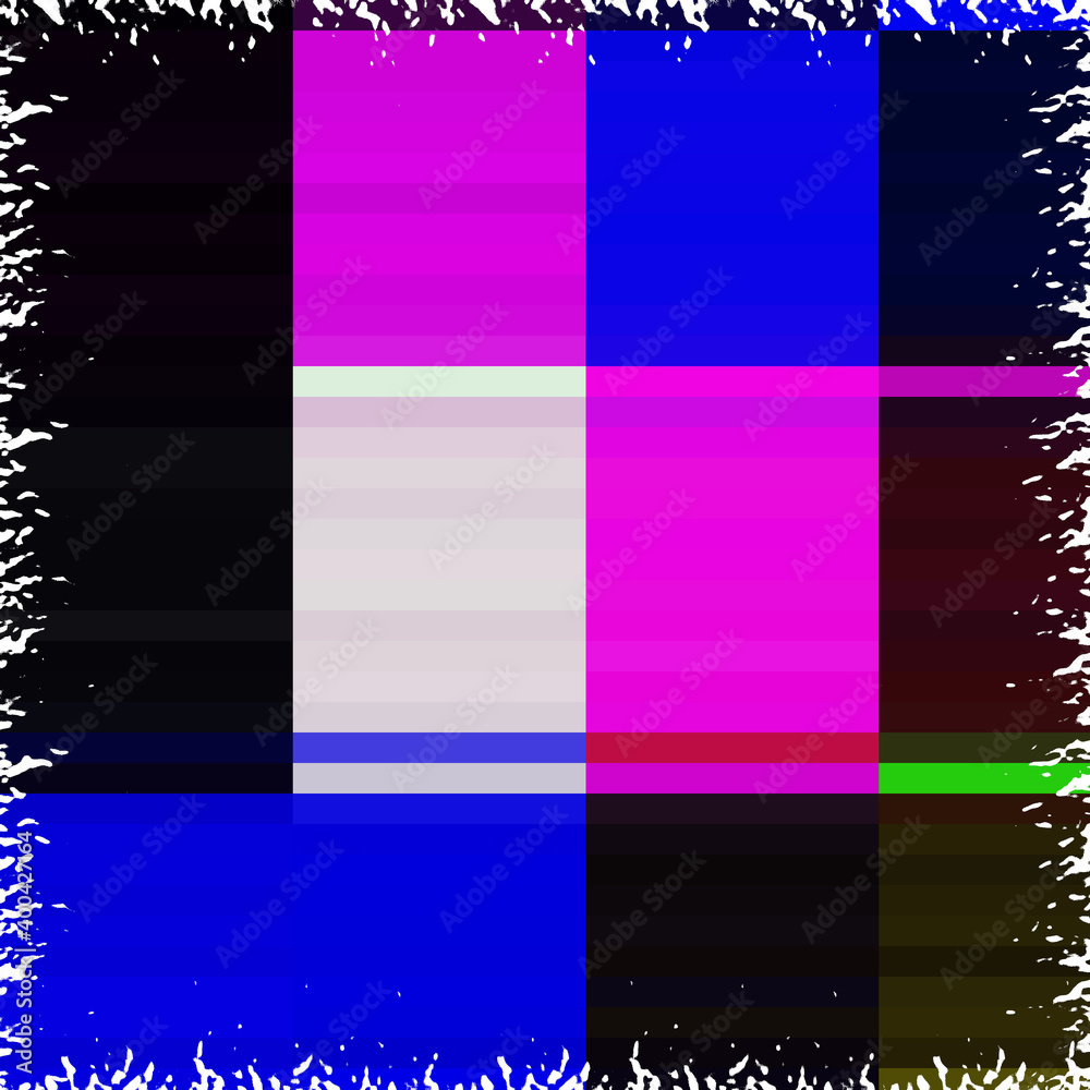 Blue pink black squares, texture, abstract colorful background