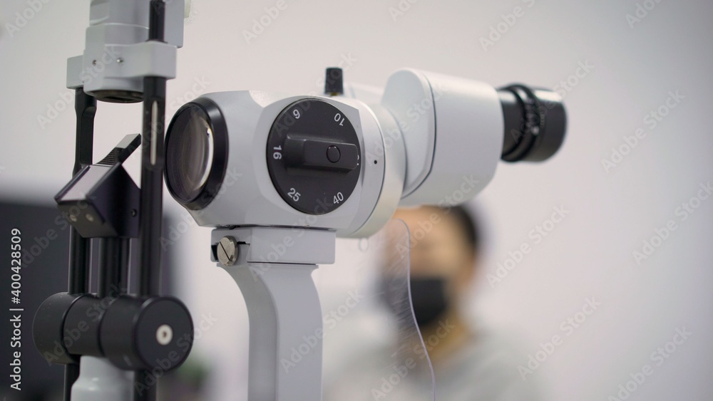 Medical equipment in the ophthalmic laboratory. improve vision and health. Apparatus for the diagnosis of vision.