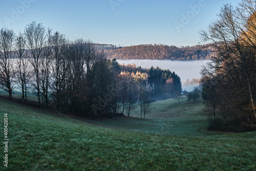 Nebellandschaften an der Bergstraße.