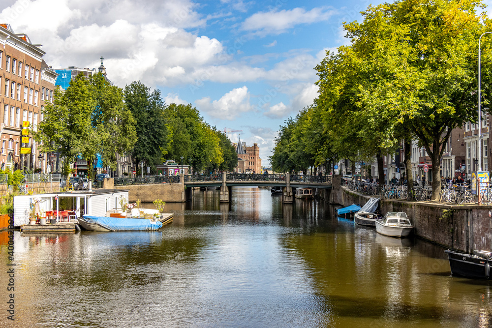 canal and bridge of Amsterdam 