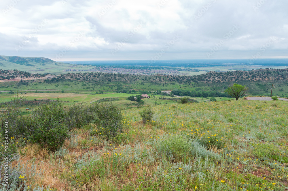Obraz premium valley view from red rocks