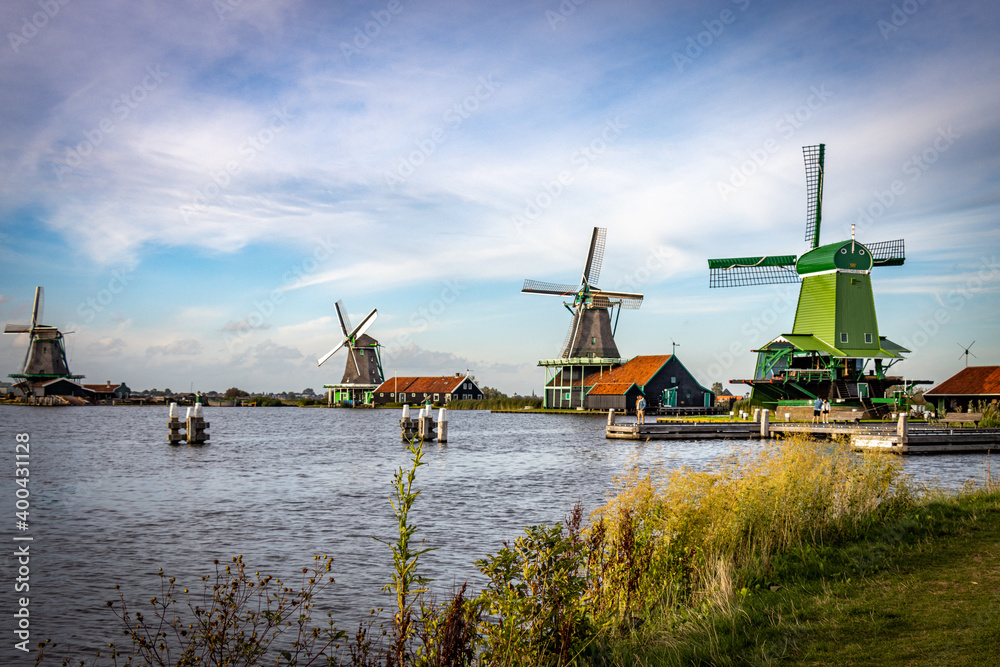 windmills of Zaanse Schans, the Netherlands