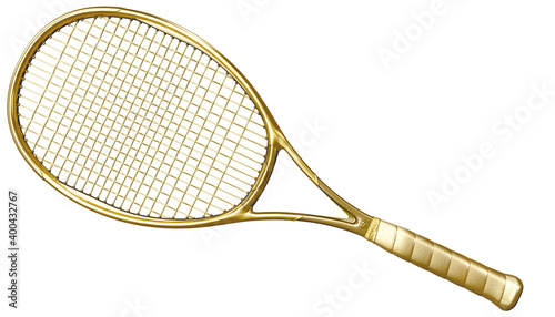 Tennis Racket Sports Gold
